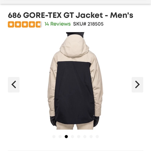 686 Men Gore Tex Ski Snowboard Shell Jacket XL worn once - Picture 8 of 10